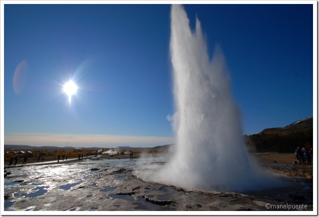 Gèiser Strokkur a Geysir