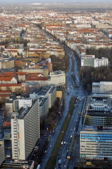 Vistas de la Avenida Karl Max desde el mirador de la torre