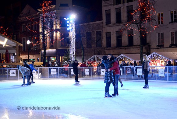 Una gran pista de gel era l'atracció principal