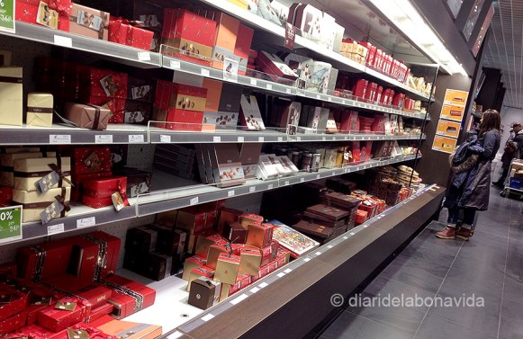 L'aeroport és el primer i últim lloc on podrem comprar xocolata