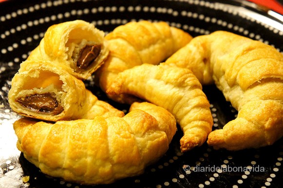 croissants farcits de xocolata