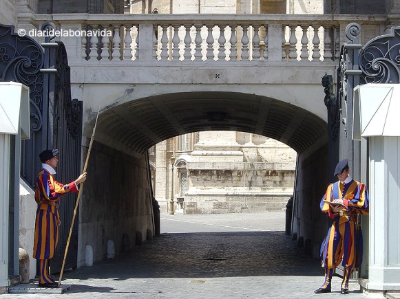 La característica Guardia Suiza