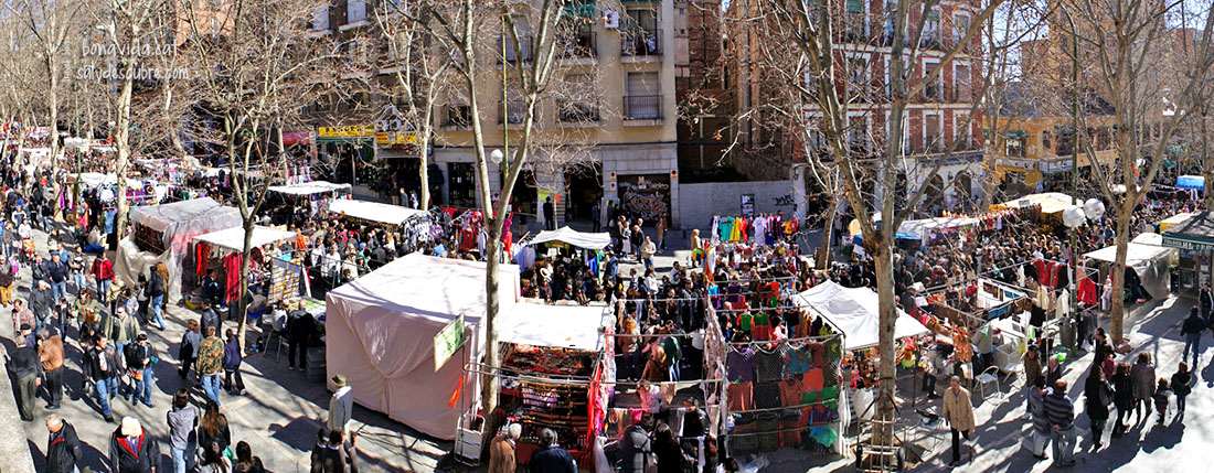 El Rastro es uno de los mercados callejeros más populares