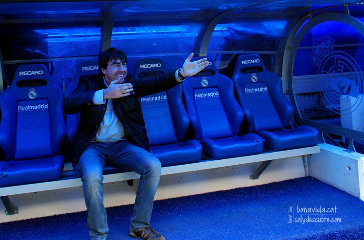 Durante la visita te sientes entrenador por unos momentos...